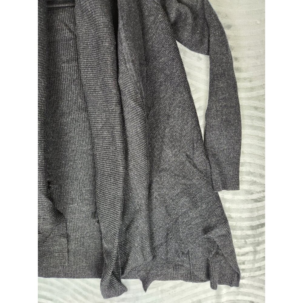 AllSaints‎ Women's Sweater Size Small 100% Merino Wool Open Front Cardigan Black - Picture 4 of 13